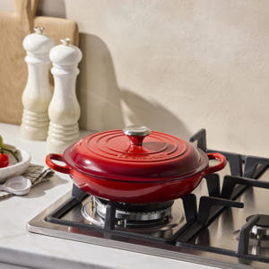 Le Creuset Signature Cerise Shallow Casserole 22cm